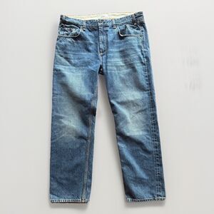 Askk NY Jeans Cotton Stretch Straight Leg Mid Rise Straight Medium Wash Size 32